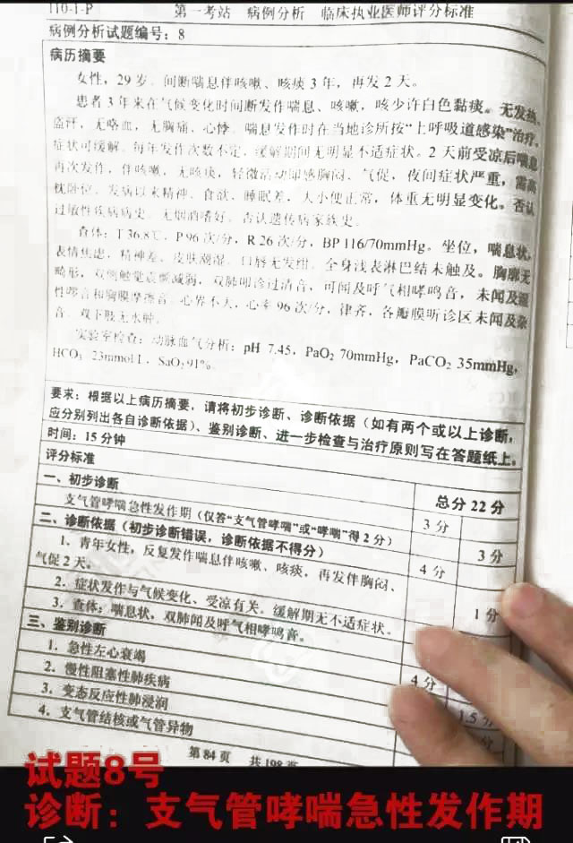 2017���ٴ�ִҵҽʦʵ�����ܿ������⼰�ο���